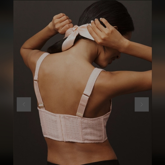 NWT By Anthropologie Tweed Corset, Size S - Picture 8 of 11